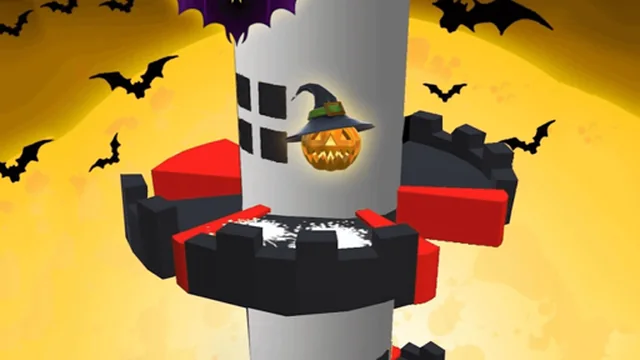 Helix Jump Halloween game thumbnail