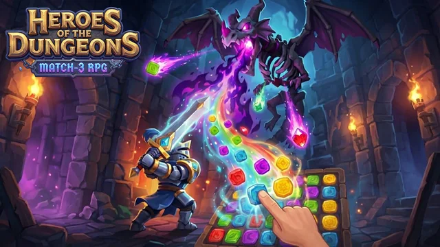 Heroes of the Dungeons: Match-3 RPG