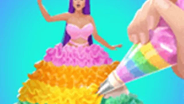 Icing On Doll Cake - Creative Bakery