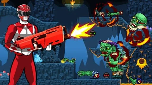 Idle Power Rangers Kill Zombies