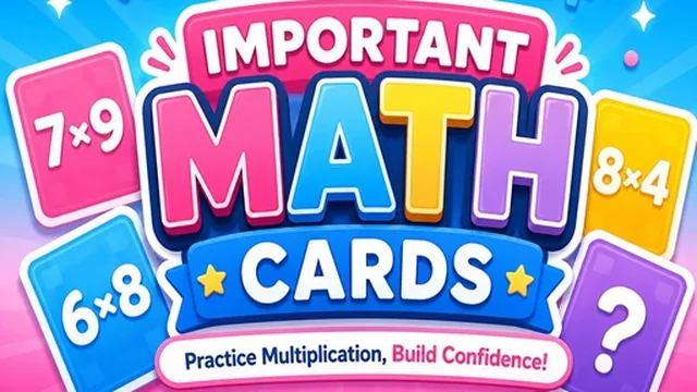Important Math Cards