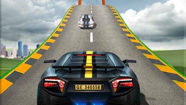 Impossible Car Stunts - Mega Car Ramp game thumbnail
