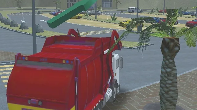 Island Clean Truck Garbage Sim