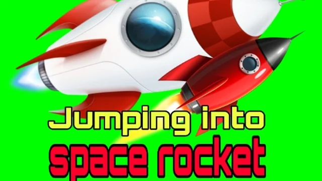 Jumping into space rocket travels in space game thumbnail