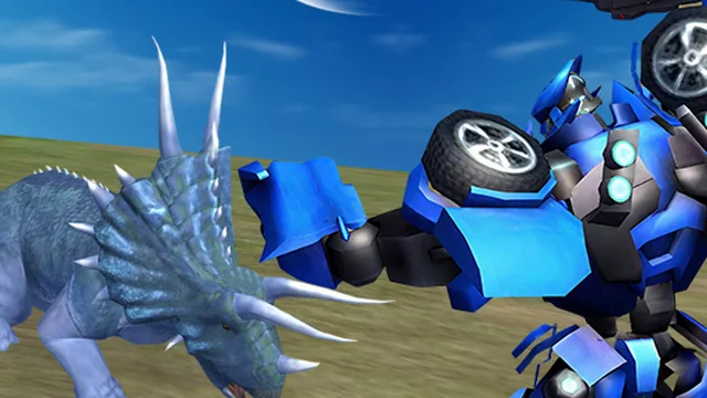 Jurassic Dinosaur Mech Battle
