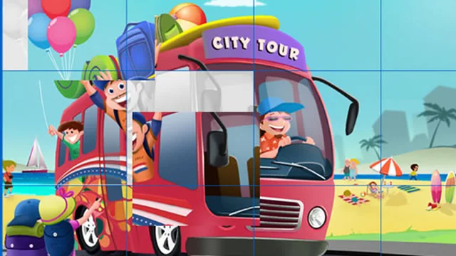 Kids and Vehicles Jigsaw