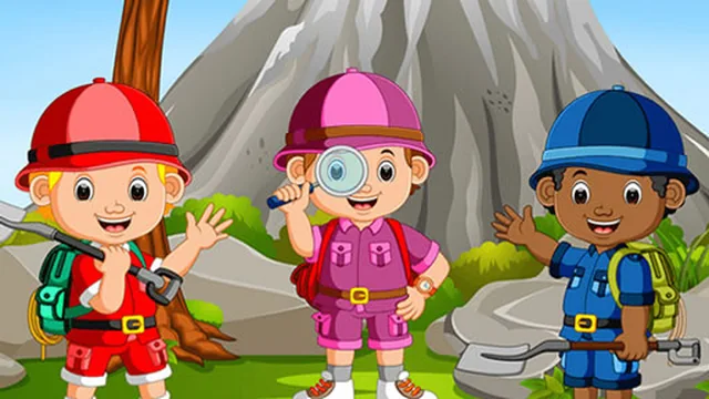 Kids Camping Hidden Stars