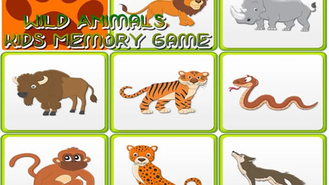 Kids Memory - Wild Animals game thumbnail