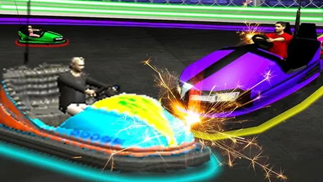 Light Bumping Cars Extreme Stunts: Bumper Car Game