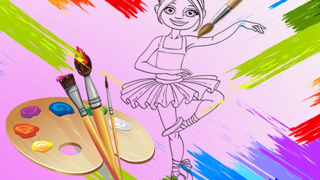 Little Ballerinas Coloring