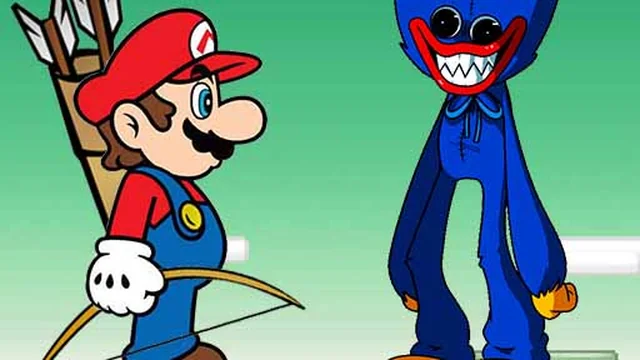 Mario vs Huggy Wuggy