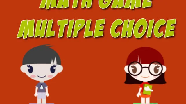 Math Game Multiple Choice