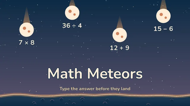 Math Meteors game thumbnail