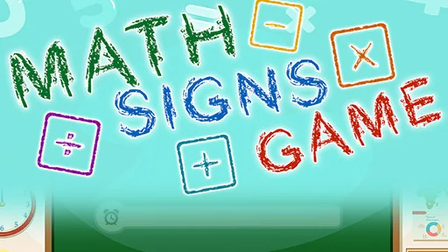 Math Signs Game game thumbnail