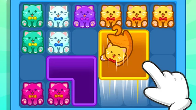 Meow Block Color Collect