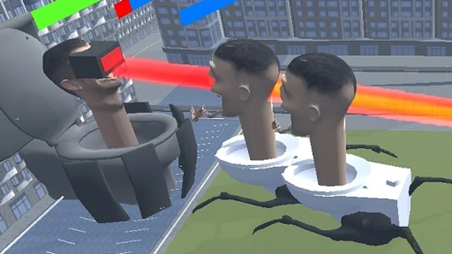 Merge Toilet Skib Fight