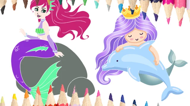Mermaid Coloring Book