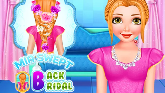 Mia Swept-Back Bridal Hairstyle