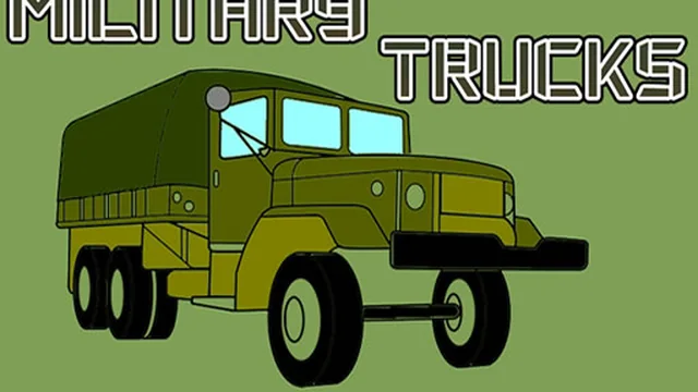 Military Trucks Coloring