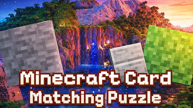 Minecraft Card Matching Puzzle