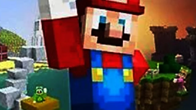 Minecraft Mario Jigsaw Puzzle game thumbnail