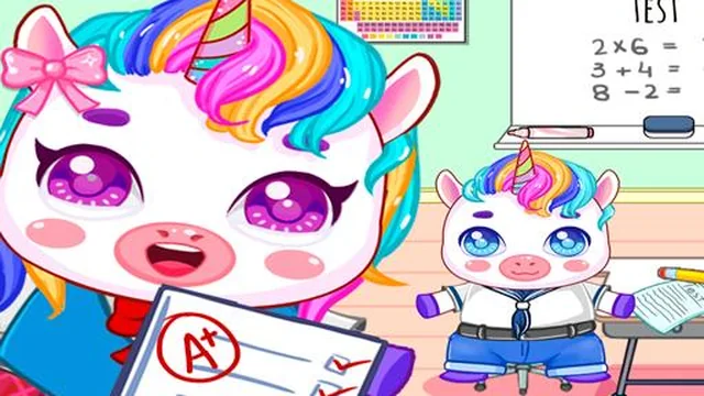 Mini Town: My Unicorn School Kids Games 2021