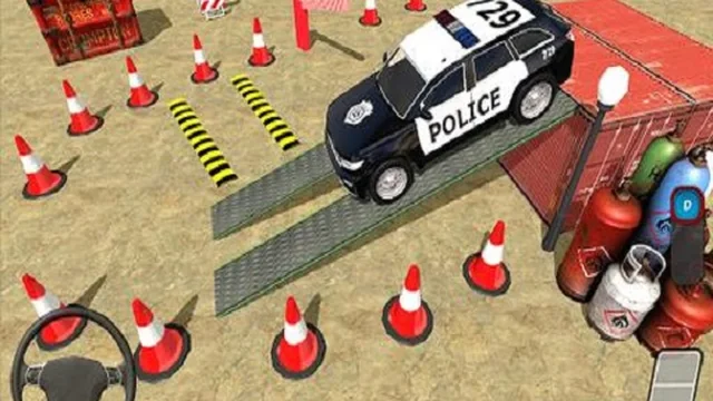 Modern Police Car Parking Sim 2022