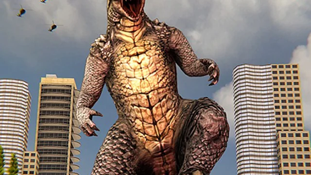 Monster Dinosaur Rampage City Attack
