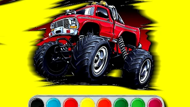 Monster Jeep Coloring