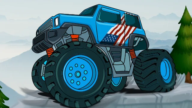 Monster Truck Mountain Climb