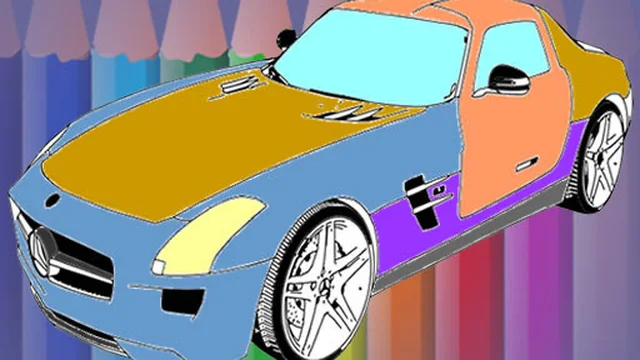 Muscle Cars Coloring