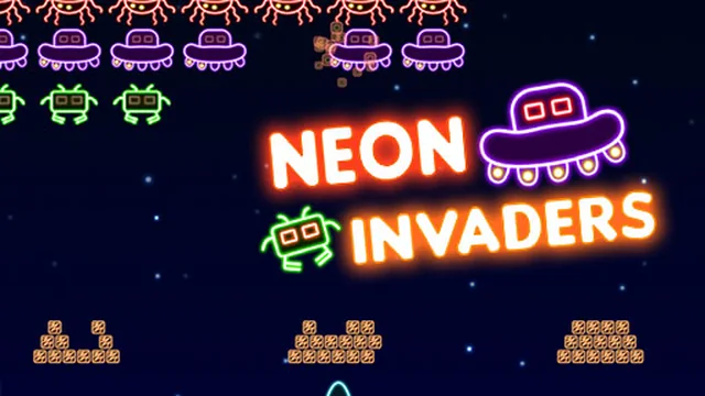 Neon Invaders Classic game thumbnail