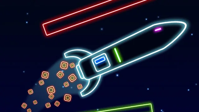Neon Rocket Game