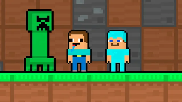 Noob and Pro Monster School game thumbnail