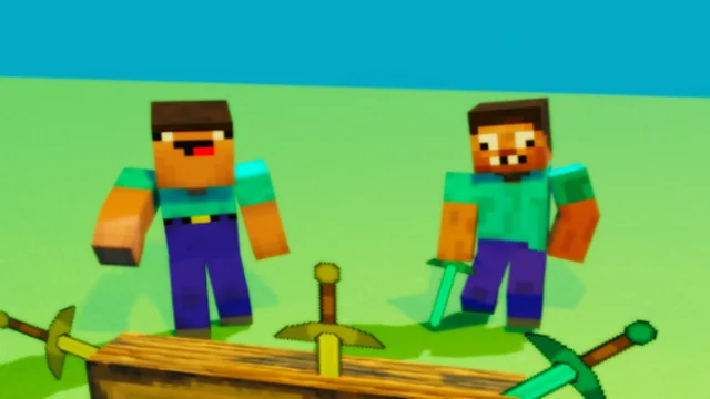 Noob vs Pro But Knife Hit Minecraft game thumbnail