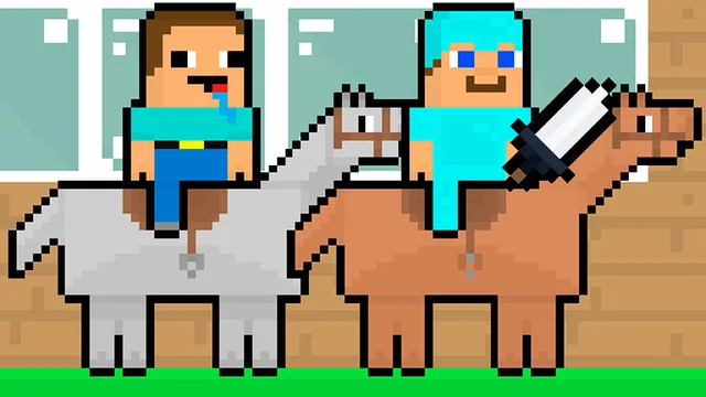 Noob vs Pro HorseCraft