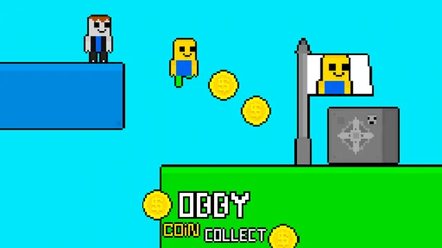 Obby vs Bacon Rainbow Parkour game thumbnail