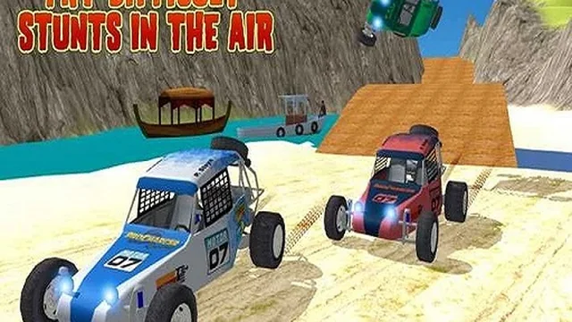 Offroad Kart Beach Stunt : Buggy Car Drive Game