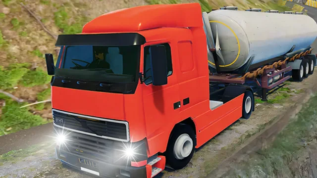 Oil Tanker Truck Transport
