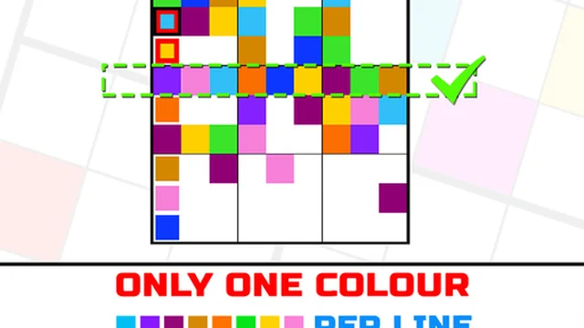 Only 1 color per line