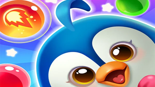 Penguin Bubble Shoot Winter