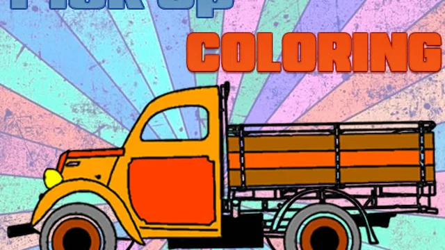 Pick Up Trucks Coloring