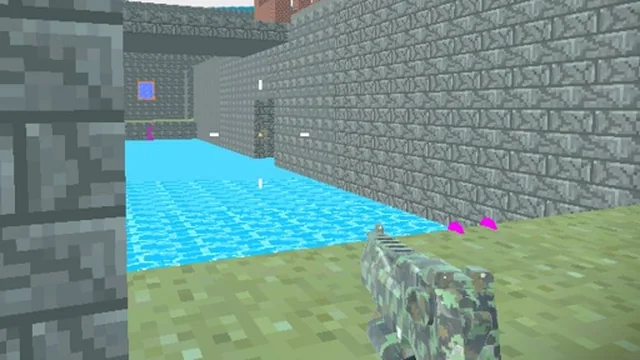 Pixel Blocky Combat Fortress
