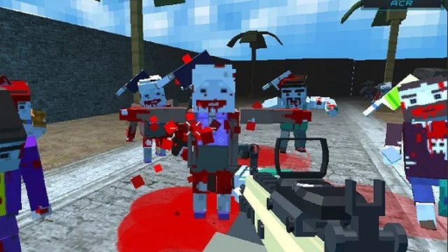 Pixel blocky Combat The SandStorm game thumbnail