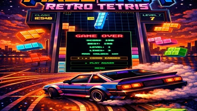 PIXEL DRIFT RETRO TETRIS