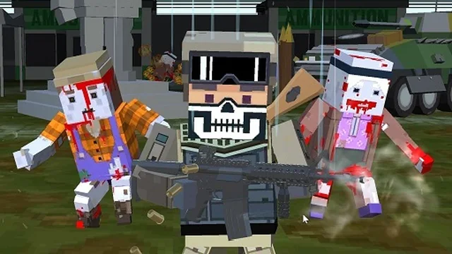 Pixel multiplayer survival zombie