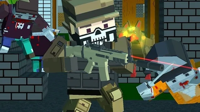 Pixel shooter zombie Multiplayer