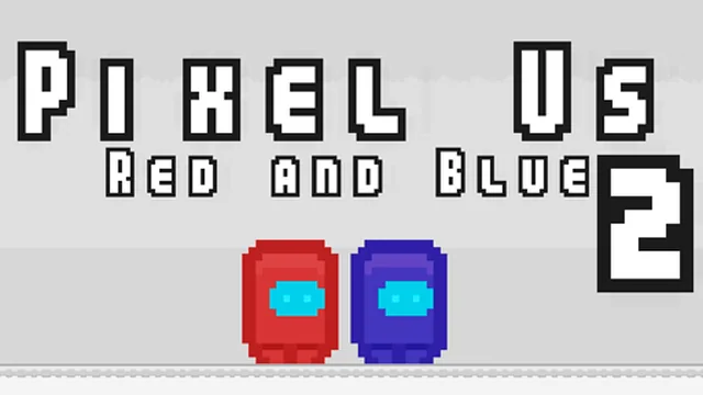 Pixel Us Red and Blue 2