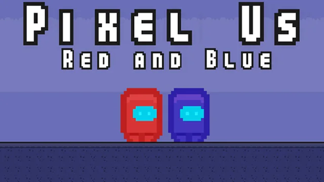 Pixel Us Red and Blue