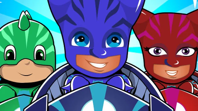 Pj masks kids Car Racing 3d game thumbnail